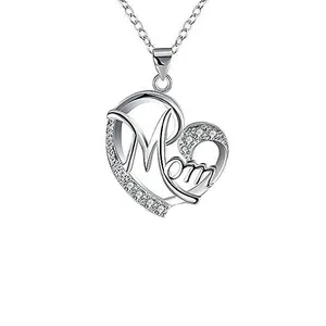 گردنبند نقره زنانه قیراط طرح MOM کد GH4426