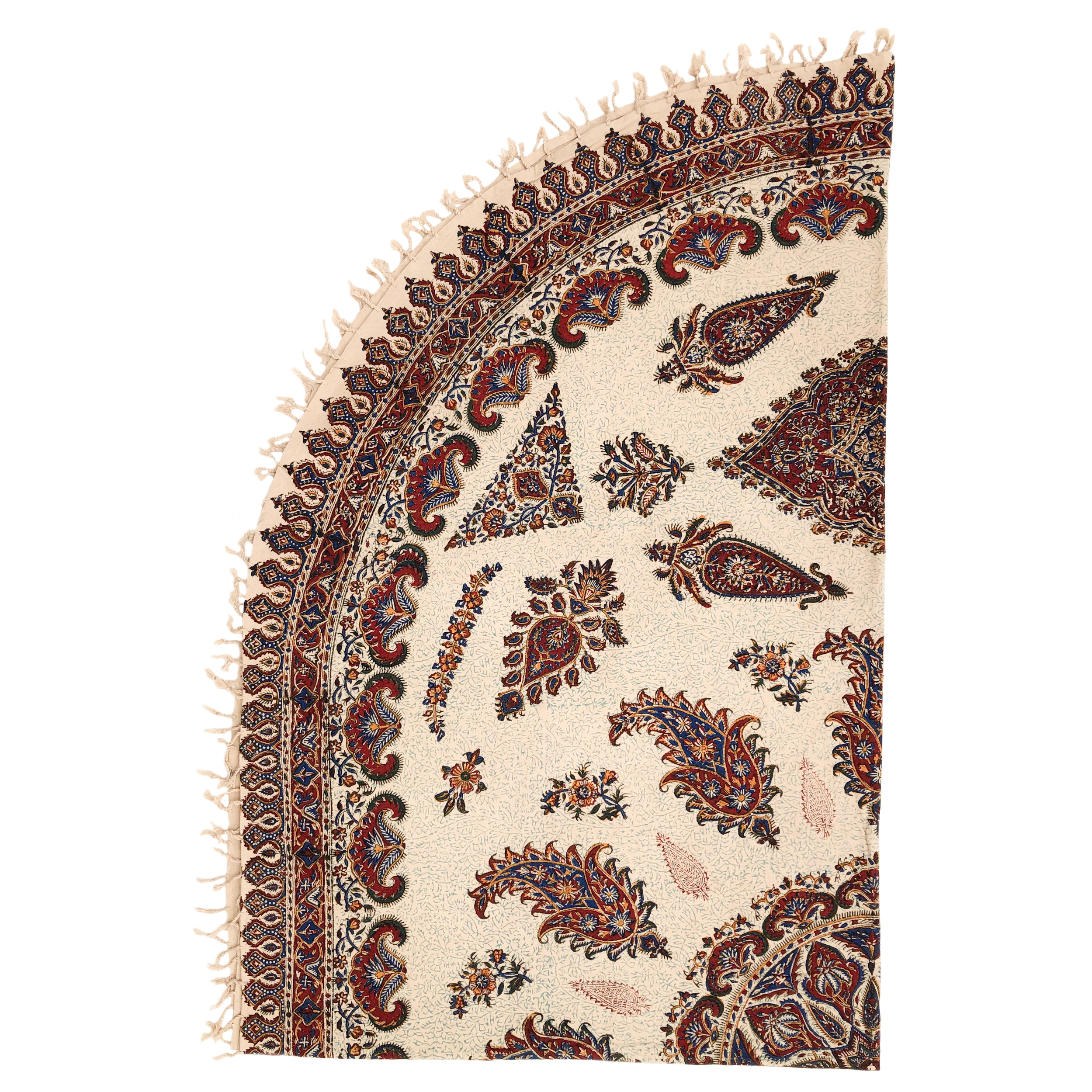 رومیزی قلمکار ممتاز اصفهان اثر عطريان طرح ترنج مدل G69سایز 240*160سانتیمتر