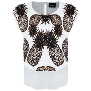 بلوز آستین کوتاه زنانه اونلی مدل 1112