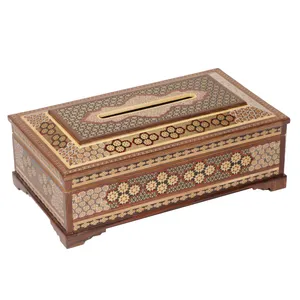 جعبه دستمال کاغذی خاتم کاری مدل 434