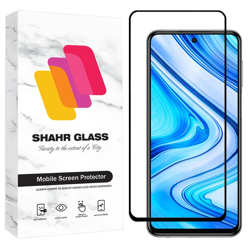 محافظ صفحه نمایش شهر گلس مدل FULS30 مناسب برای گوشی موبایل شیائومی Redmi Note 9 Pro