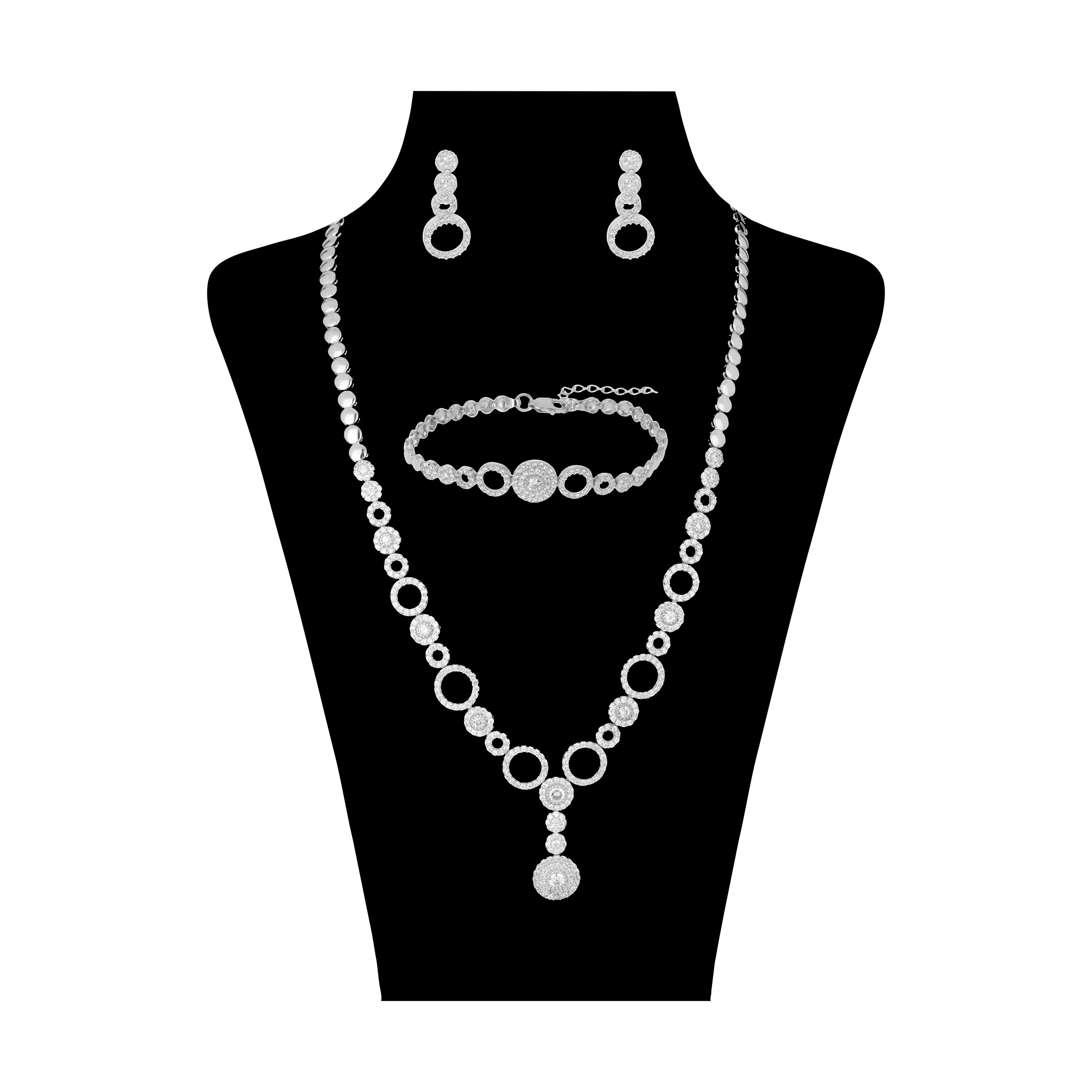 نیم ست نقره زنانه سینانر مدل SNR-R087