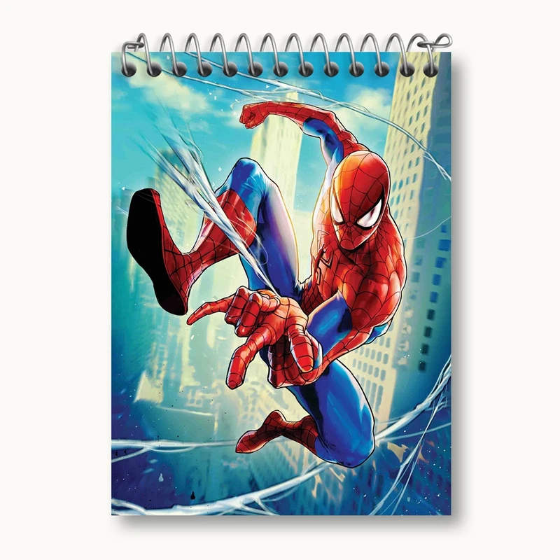 دفتر یادداشت 50 برگ خندالو مدل مرد عنکبوتی Spider Man کد 2377