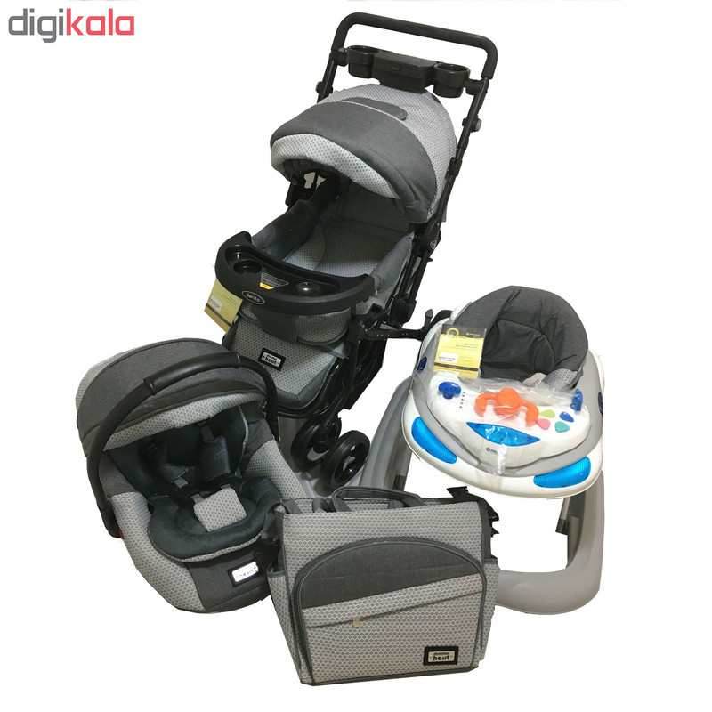 ست کالسکه دلیجان طرح Mama Heart مدل 2391