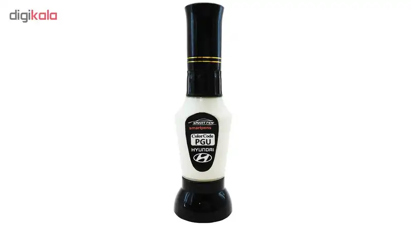 قلم خشگیر بدنه خودرو اسمارت پن رنگ سفید ساده اکسنت هیوندایی کد PGU حجم 15 میلی لیتر