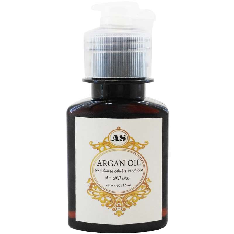 روغن آرگان AS ماسب برای ترمیم و زیبایی پوست و مو حجم 60 میلی لیتر روغن آرگان AS ماسب برای ترمیم و زیبایی پوست و مو حجم 60 میلی لیتر