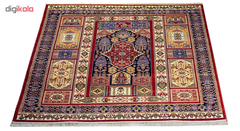 فرش ماشینی سهند کد V102.BU زمینه گلی 700 شانه