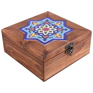 جعبه هدیه طرح کاشی شمسه مدل 01-02