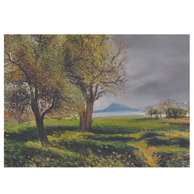 تابلو نقاشی رنگ و روغن  مدل طبیعت کد 2