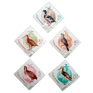 تمبر یادگاری مدل پرنده کد h-313 مجموعه 5 عددی