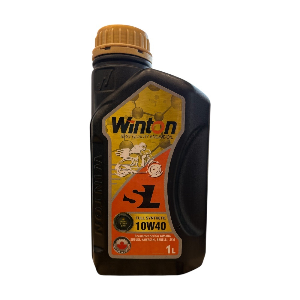 روغن موتور سیکلت تمام سنتتیک وینتون مدل SL 10W-40 حجم 1 لیتر