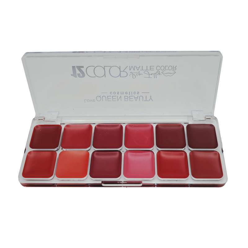 پالت رژ لب جامد کویین بیوتی مدل love شماره 2