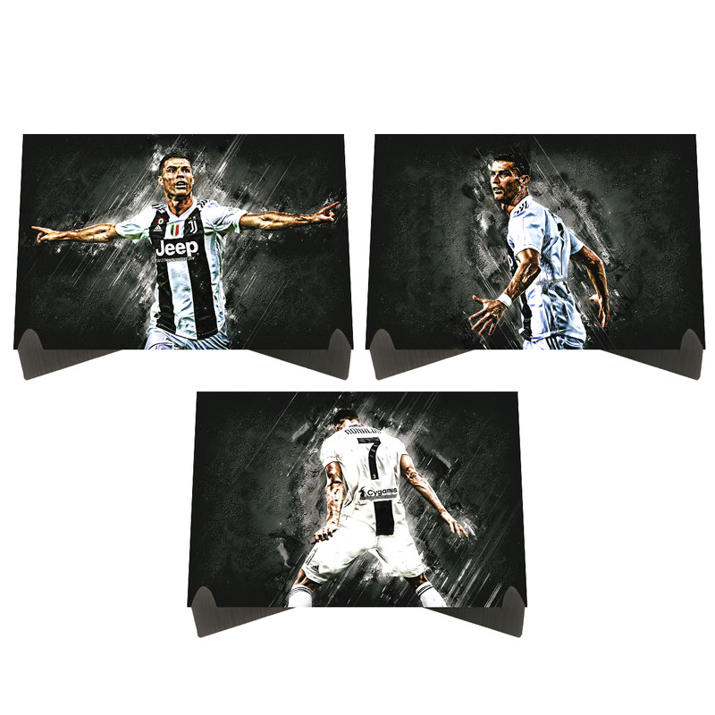 تابلو شاسی رومیزی طرح کریستین رونالدو کد LS2381 مجموعه 3 عددی