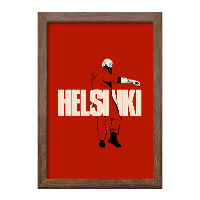 تابلو خندالو طرح هلسینکی سریال خانه ی کاغذی کد F1713