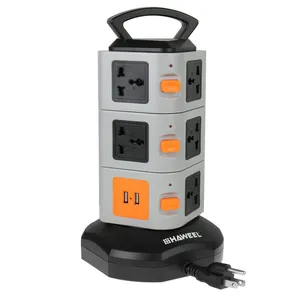 شارژر USB و چندراهی برق هاول مدل HW8010