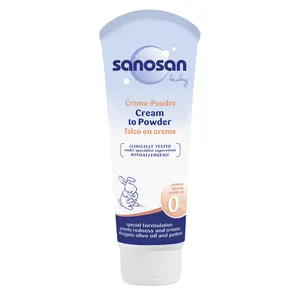 کرم پودر مایع کودک سانوسان مدل Cream to powder حجم 100 میلی لیتر