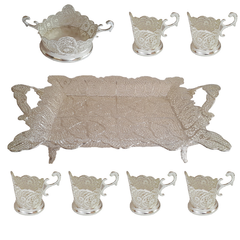 سرویس چای خوری 8 پارچه مدل سرتاج