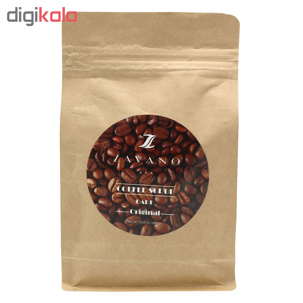 اسکراب لایه بردار پوست زاوانو مدل Coffee حجم 450 گرم