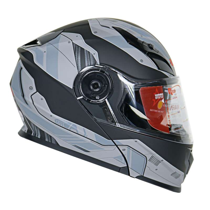 کلاه کاسکت فک متحرک ردلاین مدل 939 matt blk gry lose