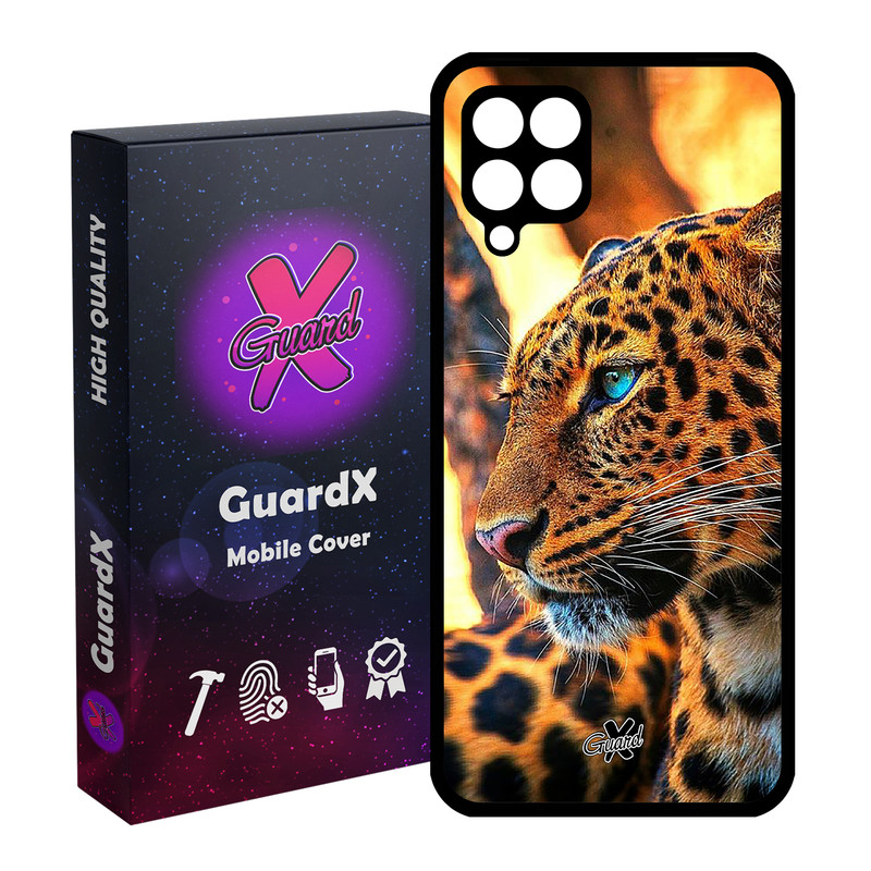 کاور گارد ایکس طرح پلنگ مدل Glass10237 مناسب برای گوشی موبایل سامسونگ Galaxy A12