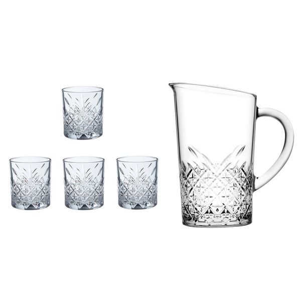 ست پارچ و لیوان 4 پارچه پاشاباغچه مدل تایملس کد 52790 55332 