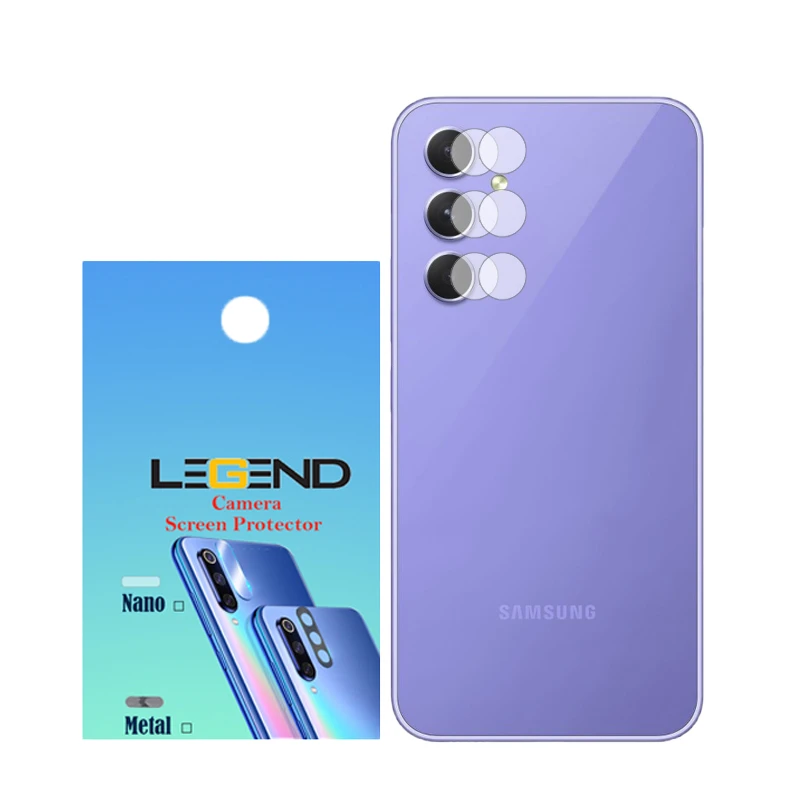 محافظ لنز دوربین لجند مدل نانوگلس مناسب برای گوشی موبایل سامسونگ Galaxy A54 بسته 2 عددی