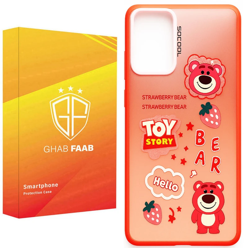 کاور قاب فاب مدل سوکول برجسته طرح دخترانه مناسب برای گوشی موبایل سامسونگ Galaxy A13 / Galaxy A13 5G / Galaxy A23 / Galaxy A32 5G