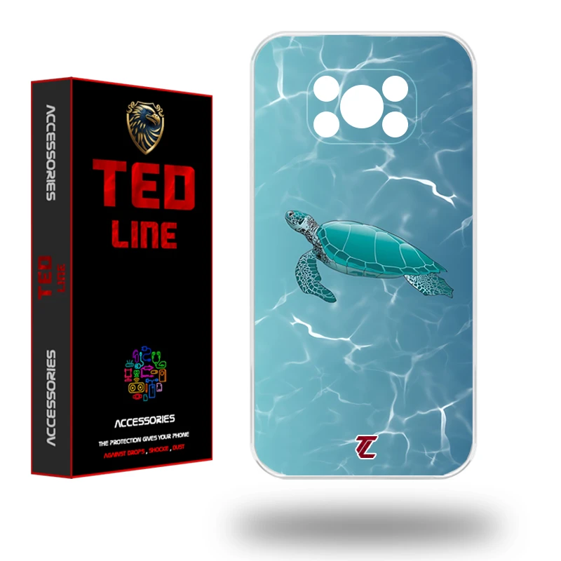 کاور تد لاین طرح لاک پشت کد 1100 مناسب برای گوشی موبایل شیائومی Poco X3 / X3 Pro / X3 NFC