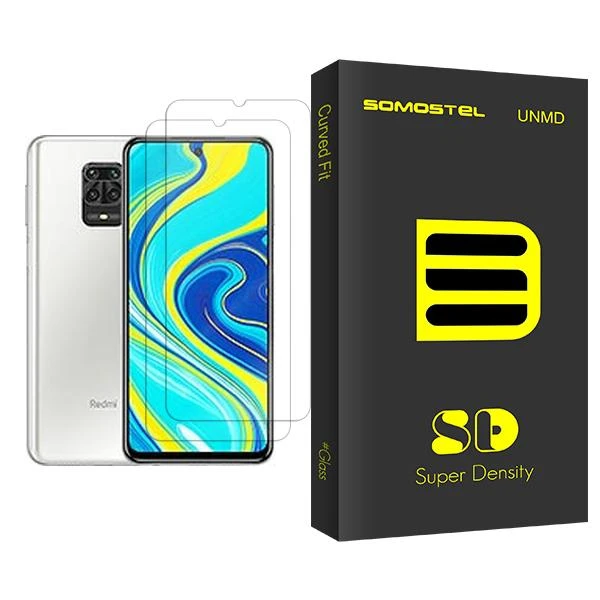 محافظ صفحه نمایش سوماستل مدل SD Glass MIX002 مناسب برای گوشی موبایل شیائومی Redmi Note 9 Pro (India) بسته دو عددی