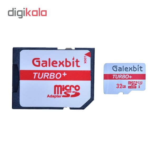 کارت حافظه microSDHC گلکسبیت مدل Turbo+ کلاس 10 استاندارد UHS-I سرعت 80MBps ظرفیت 32 گیگابایت به همراه آداپتور SD