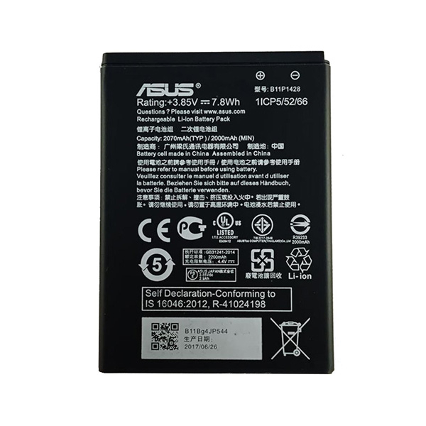 باتری موبایل مدل B11P1428 با ظرفیت 2000 میلی امپر مناسب برای گوشی موبایل ASUS ZENFONE 4.5