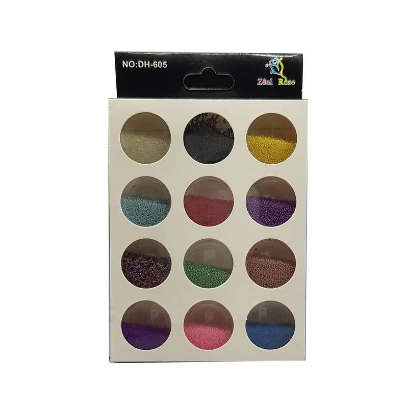 پودر لاک ناخن زیل رز مدل N-36 مجموعه 12 عددی