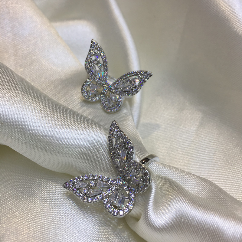 انگشتر دخترانه مدل پروانه 2