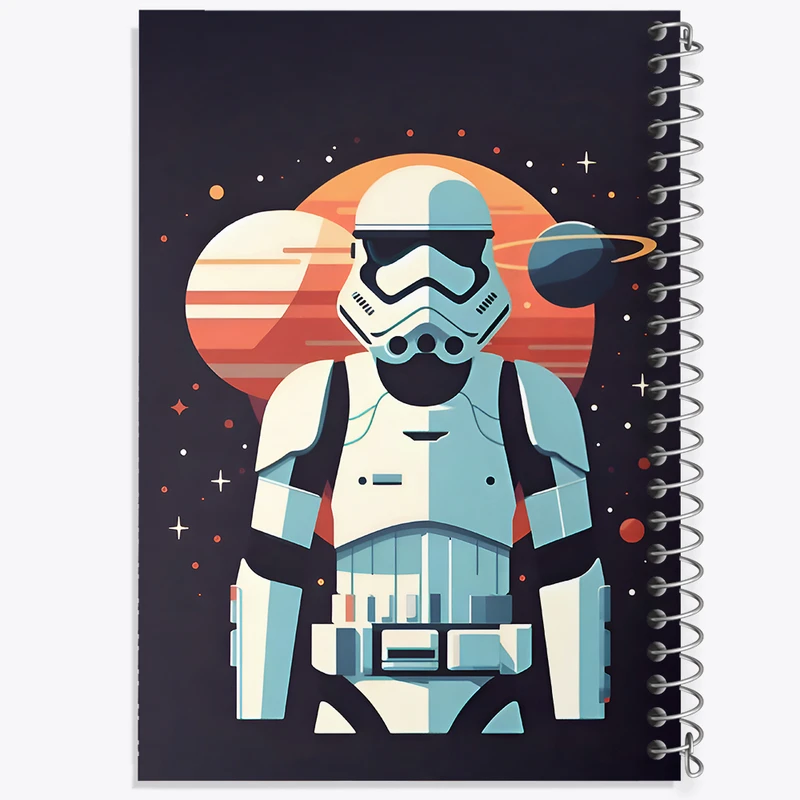 دفتر مشق 100 برگ خندالو طرح جنگ ستارگان (Star Wars) کد F8090