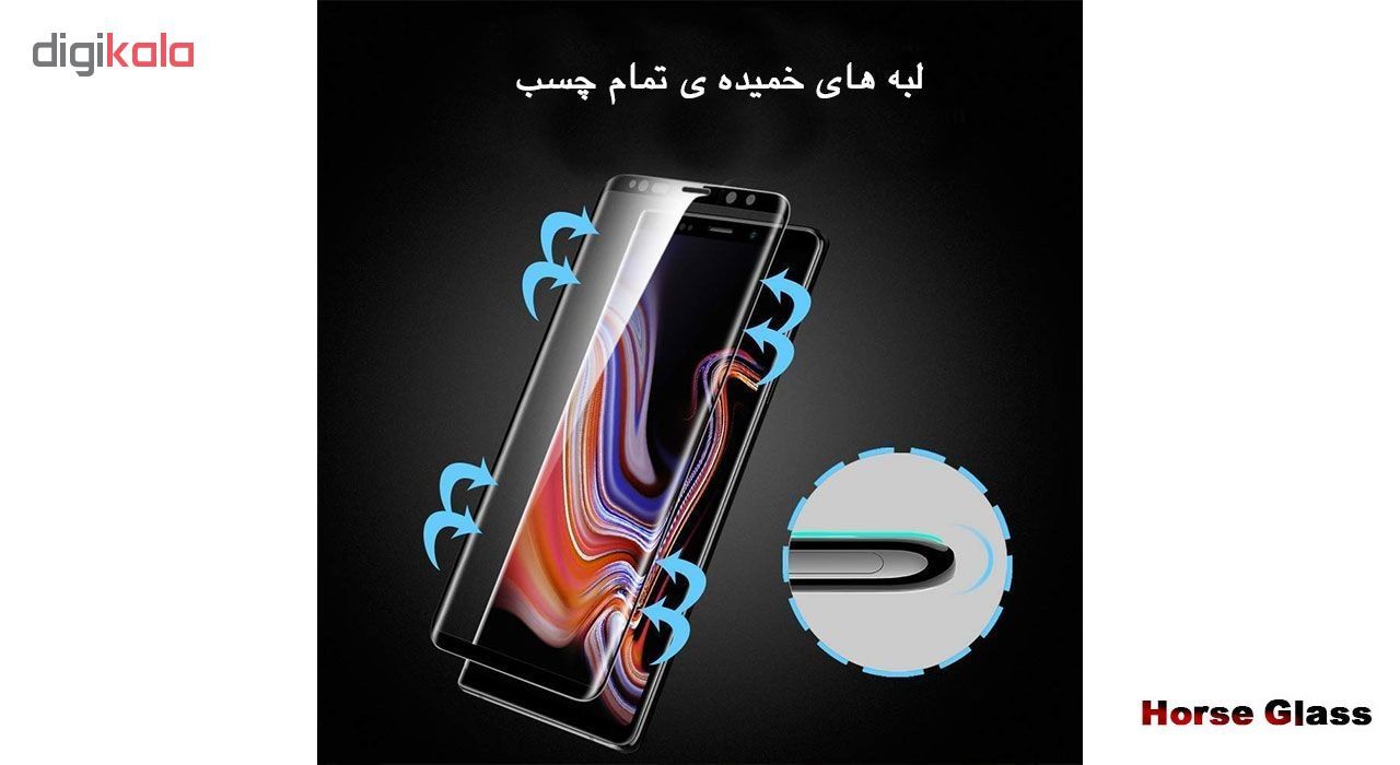 محافظ صفحه نمایش 6D Dual هورس مدل FAG مناسب برای گوشی موبایل سامسونگ Note 9 به همراه محافظ لنز دوربین main 1 4