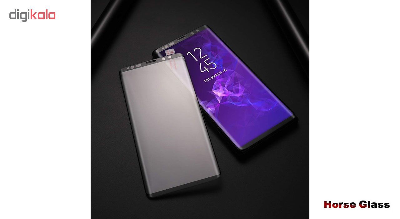 محافظ صفحه نمایش 6D Dual هورس مدل FAG مناسب برای گوشی موبایل سامسونگ Note 9 به همراه محافظ لنز دوربین main 1 6