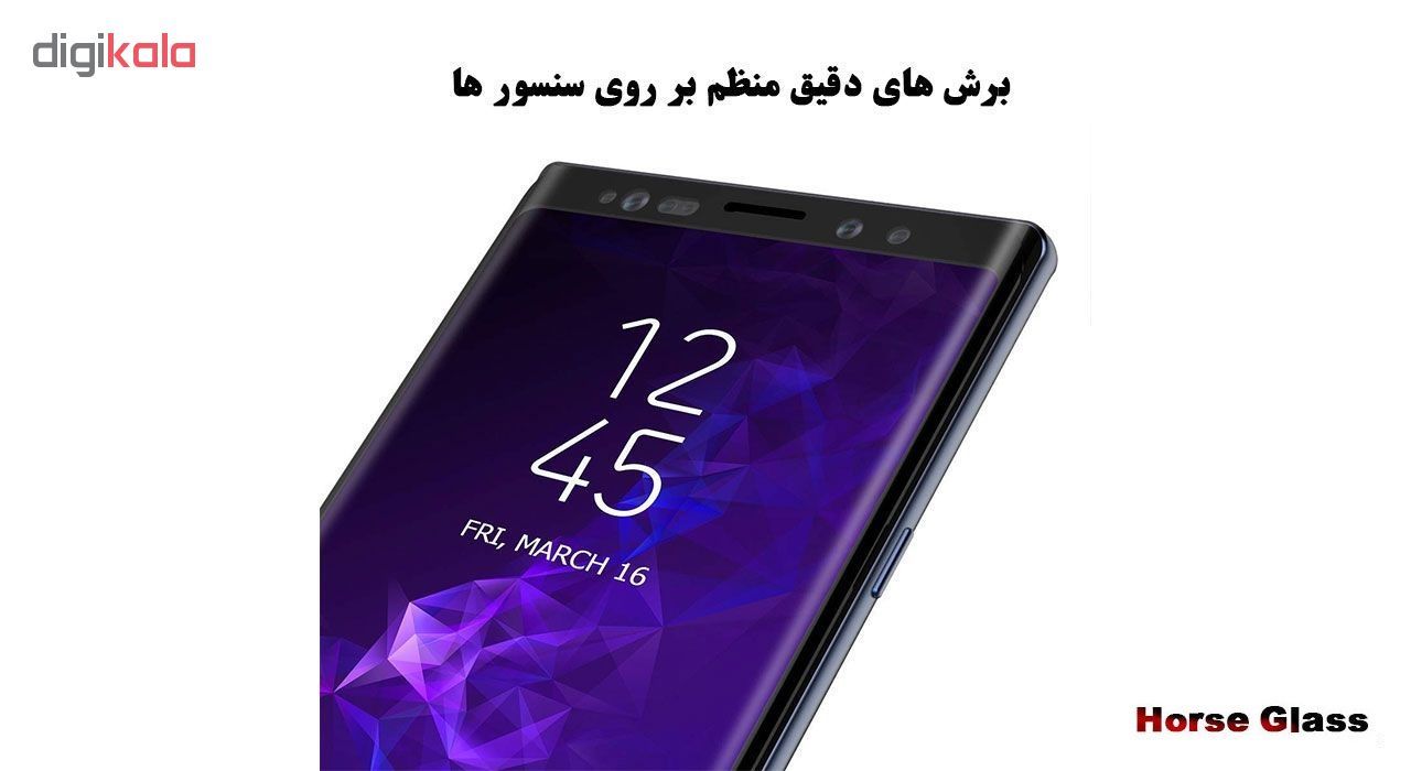 محافظ صفحه نمایش 6D Dual هورس مدل FAG مناسب برای گوشی موبایل سامسونگ Note 9 به همراه محافظ لنز دوربین main 1 7