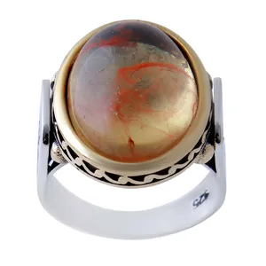 انگشتر نقره مردانه بازرگانی میلادی مدل سنگ اونیکس رکاب ترک وارداتی کد AM_415