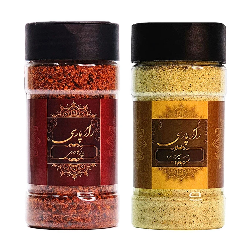 ادویه سیر و کره و پاپریکا دودی راز پارسی - 240 گرم بسته 2 عددی