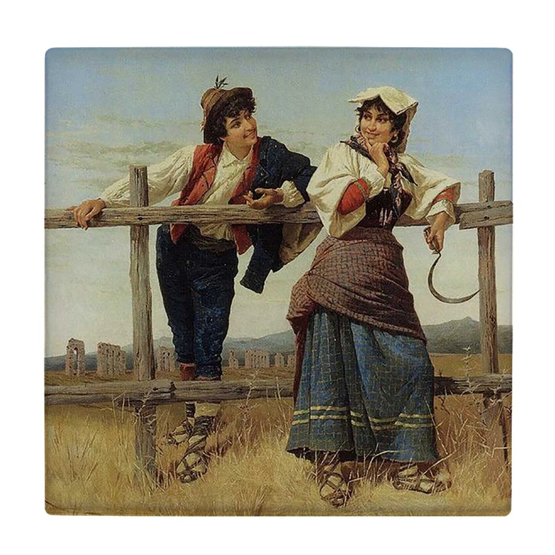 زیر لیوانی  طرح نقاشی عشاق کد    6227408_5753