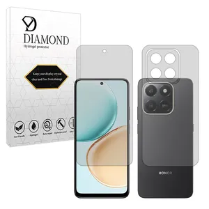 Diamond Tough model transparent screen protector suitable for Honor 400 Smart mobile phone along with the back protector