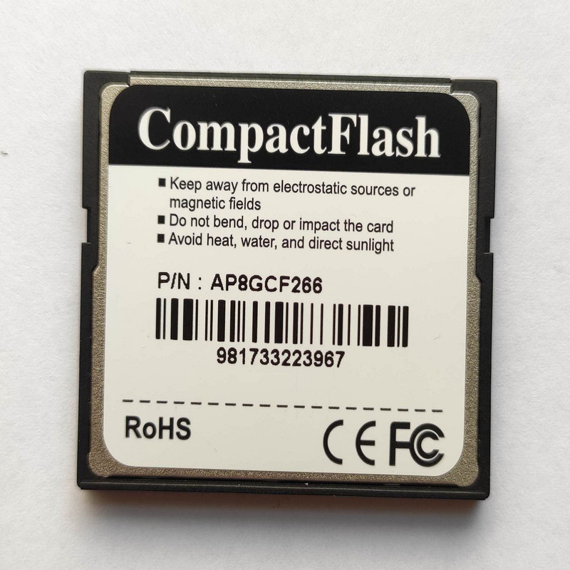 کارت حافظه CompactFlash اپیسر مدل AP8G سرعت 266X ظرفیت 8 گیگابایت