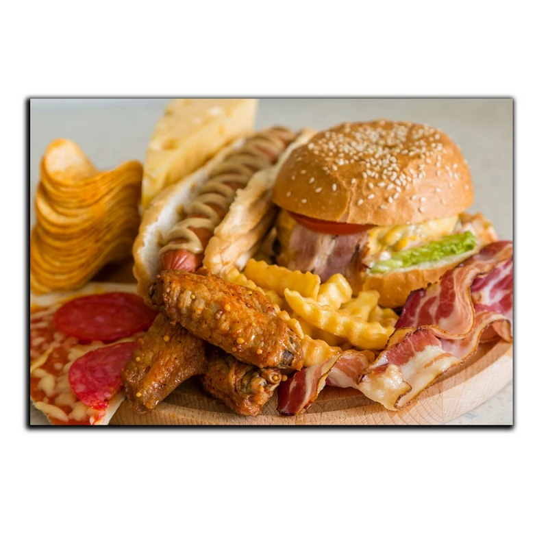 تابلو شاسی بکلیت طرح فست فود همبرگر مدل SH-4984