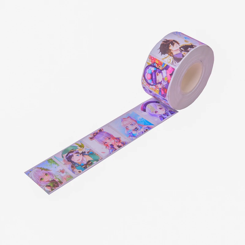 برچسب مدل نوار چسب طرح فانتزی دخترانه بسته 500 عددی