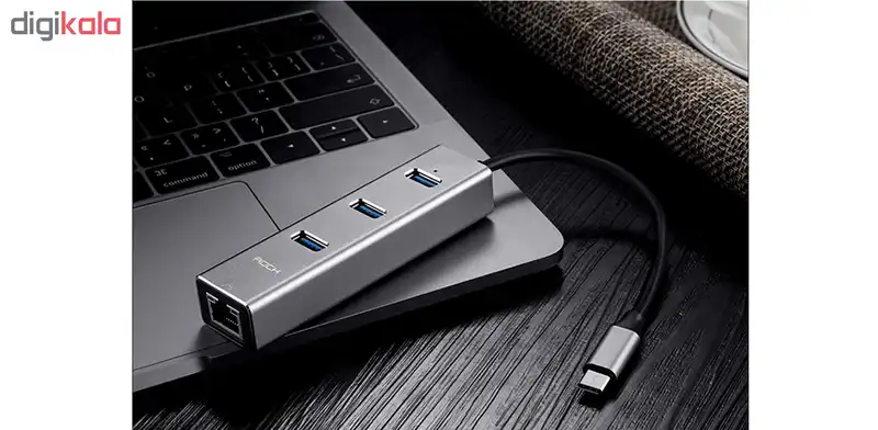 هاب 3 پورت USB-C راک مدل RACB0658