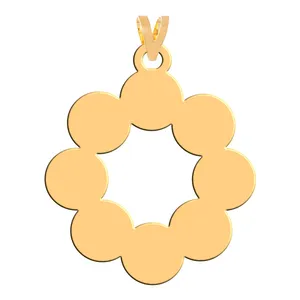 آویز گردنبند طلا 18 عیار زنانه فرشته مدل گل WNL-000185