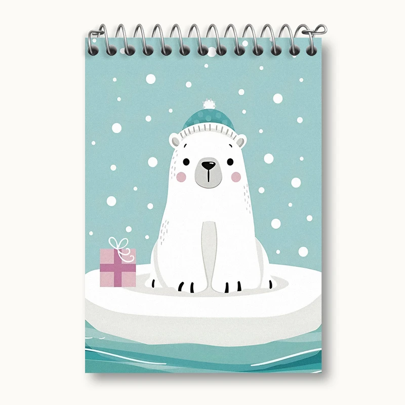 دفتر یادداشت 50 برگ خندالو طرح خرس قطبی بامزه کد N5687