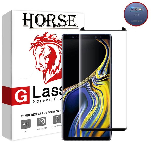 محافظ صفحه نمایش 6D هورس مدل FAG مناسب برای گوشی موبایل سامسونگ Galaxy Note9 به همراه محافظ لنز دوربین محافظ صفحه نمایش 6D هورس مدل FAG مناسب برای گوشی موبایل سامسونگ Galaxy Note9 به همراه محافظ لنز دوربین