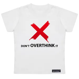 تی شرت آستین کوتاه پسرانه 27 مدل Don’t Overthink It کد MH976