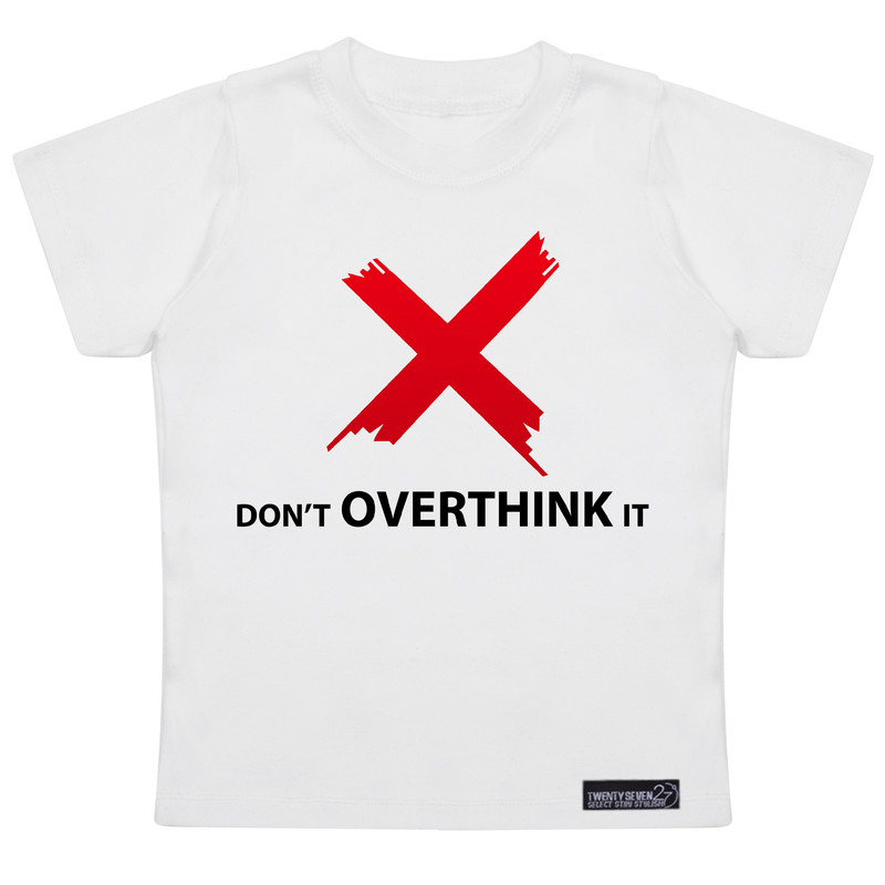 تی شرت آستین کوتاه پسرانه 27 مدل Don’t Overthink It کد MH976